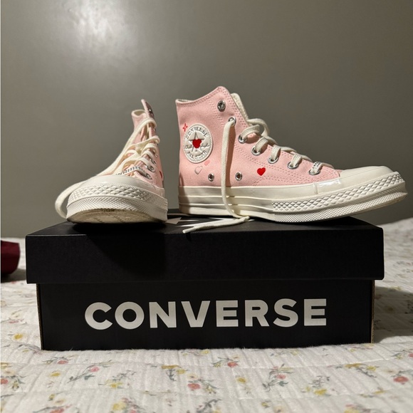 Converse Pink High-Top Sneakers - Picture 4 of 4